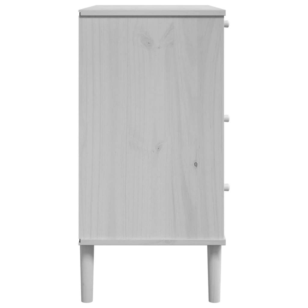 Dulap sertar SENJA ratan aspect alb 80x40x80 cm lemn masiv pin — imaginea 7
