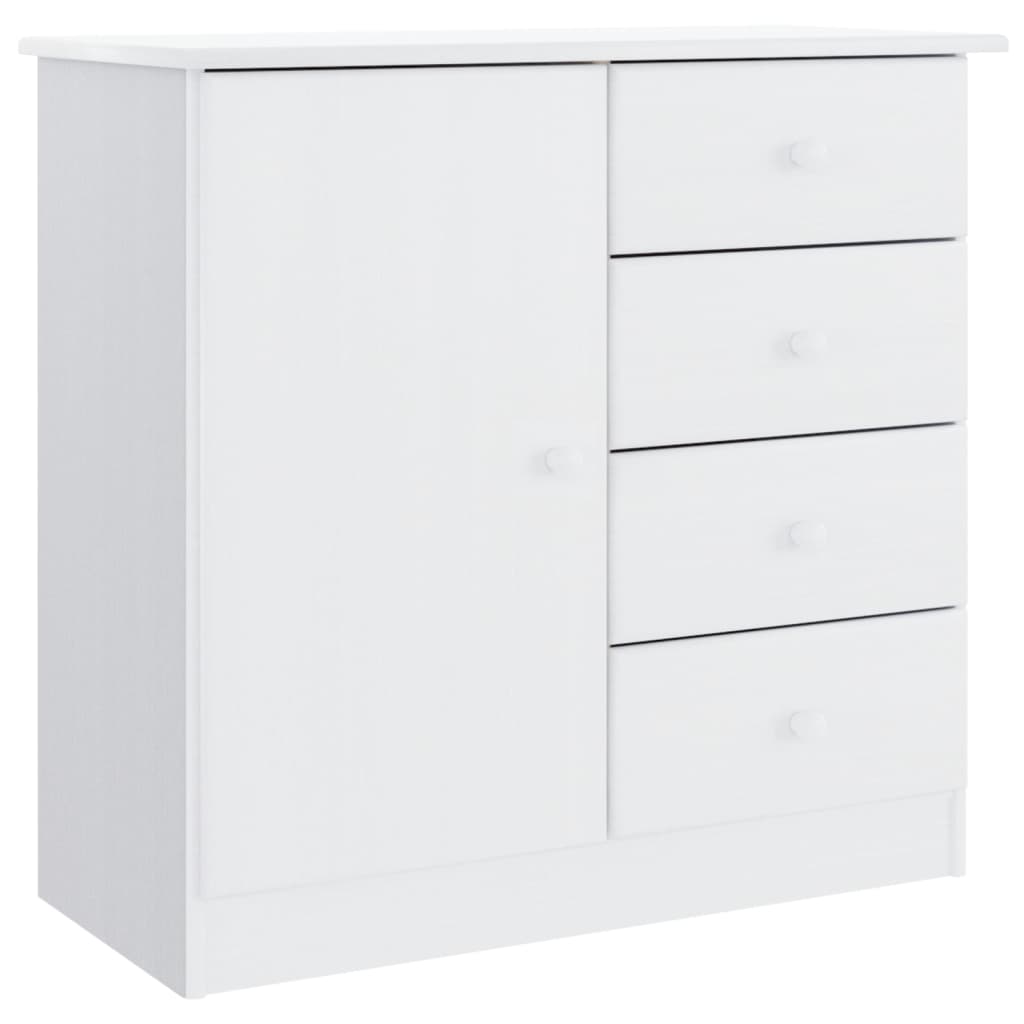 Dulap inalt ALTA, alb, 77x35x165 cm, lemn masiv de pin — imaginea 9