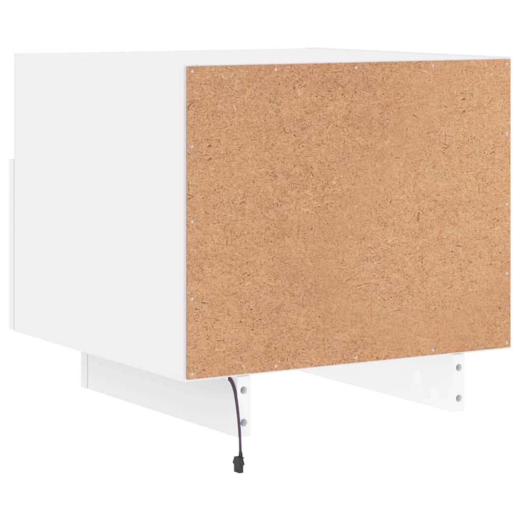 Noptiere cu lumini LED, 2 buc., alb, 40x39x37 cm — imaginea 10