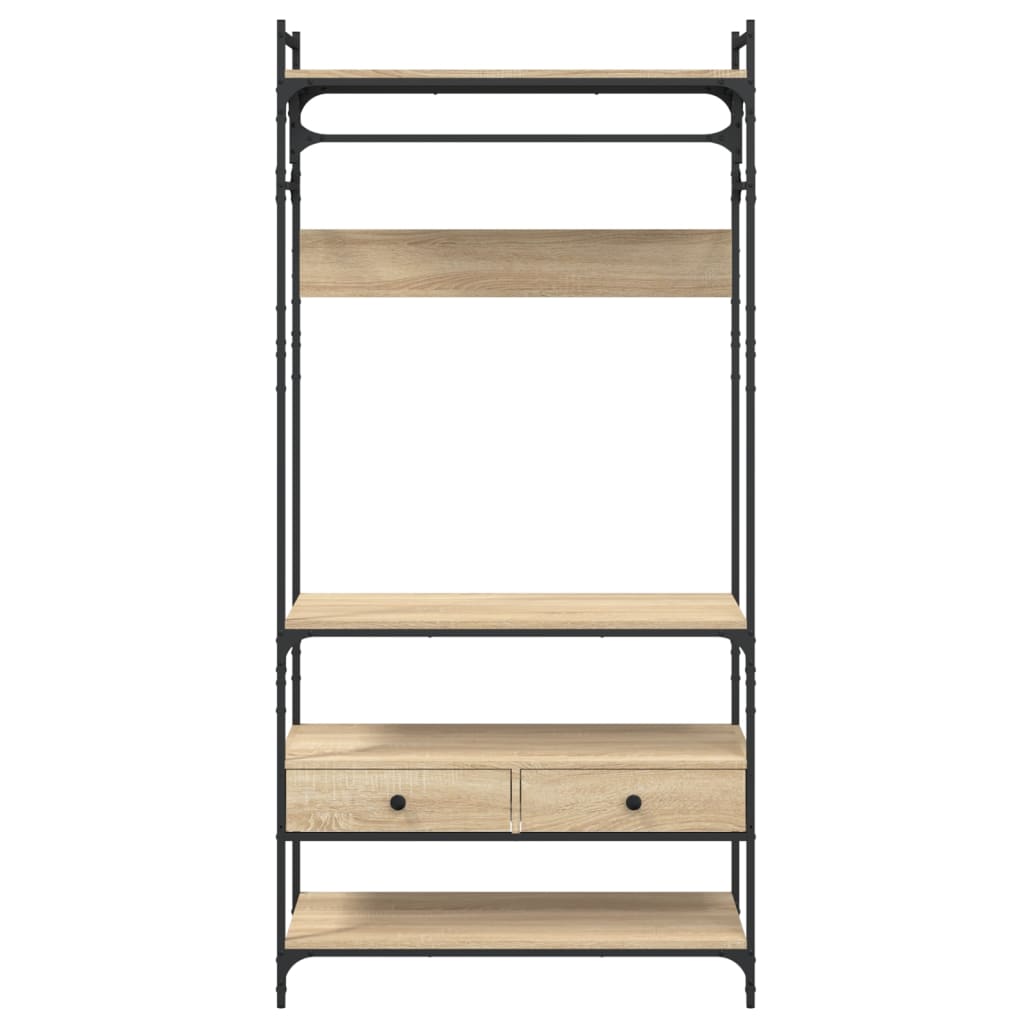 Sifonier cu sertare stejar sonoma 89x39x184,5 cm lemn compozit — imaginea 6