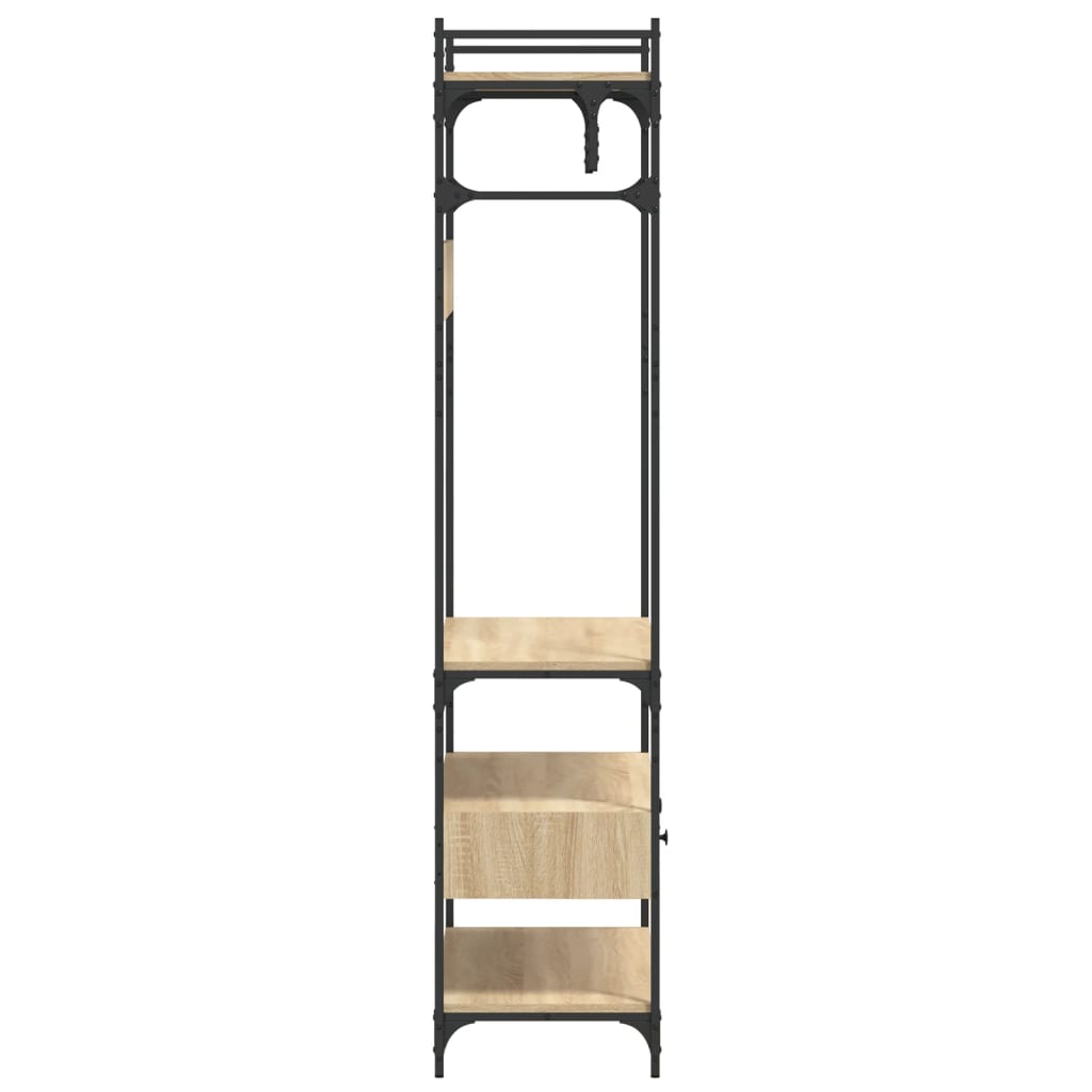 Sifonier cu sertare stejar sonoma 89x39x184,5 cm lemn compozit — imaginea 7