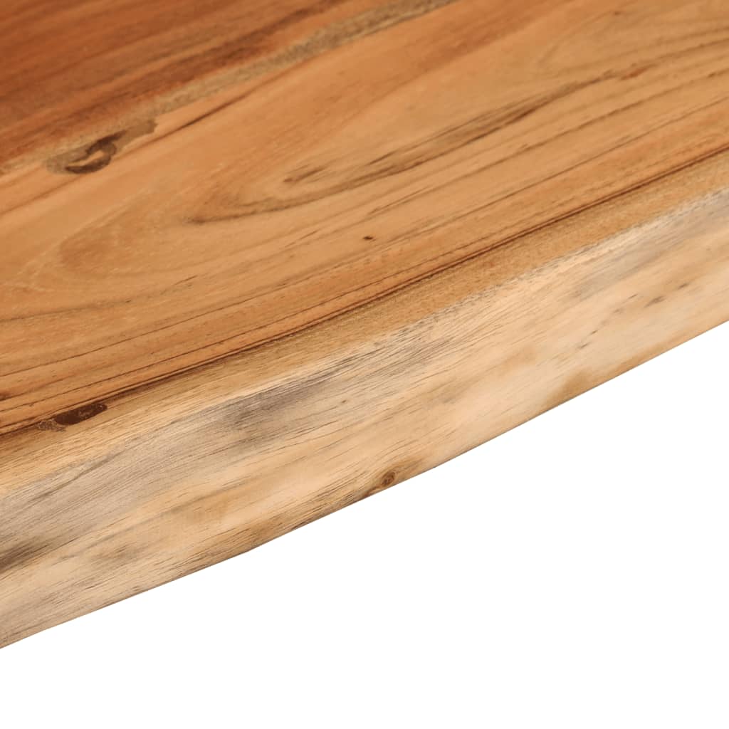 Raft perete 80x30x3,8 cm dreptunghiular lemn acacia margine vie — imaginea 6