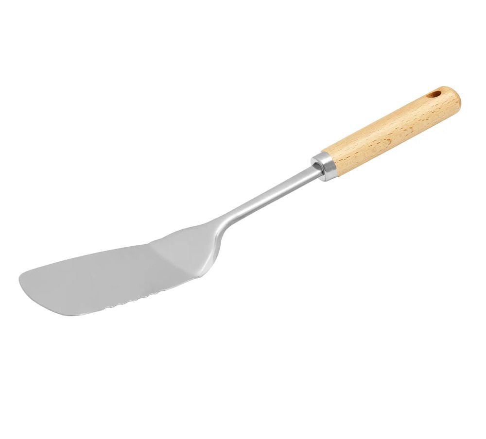 Spatula inox cu maner din lemn, AMBITION Natural - 1 | YEO