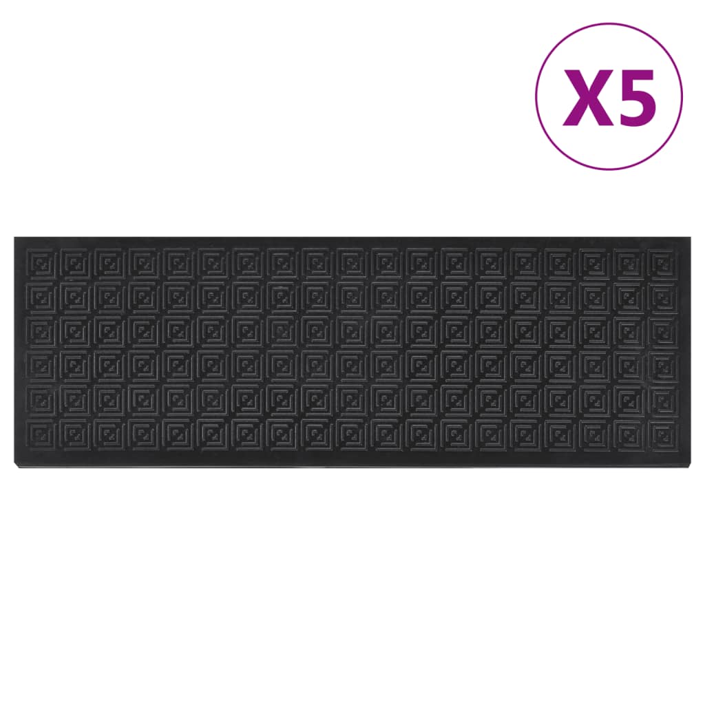 Trepte de scara, 5 buc., 25x75 cm, cauciuc