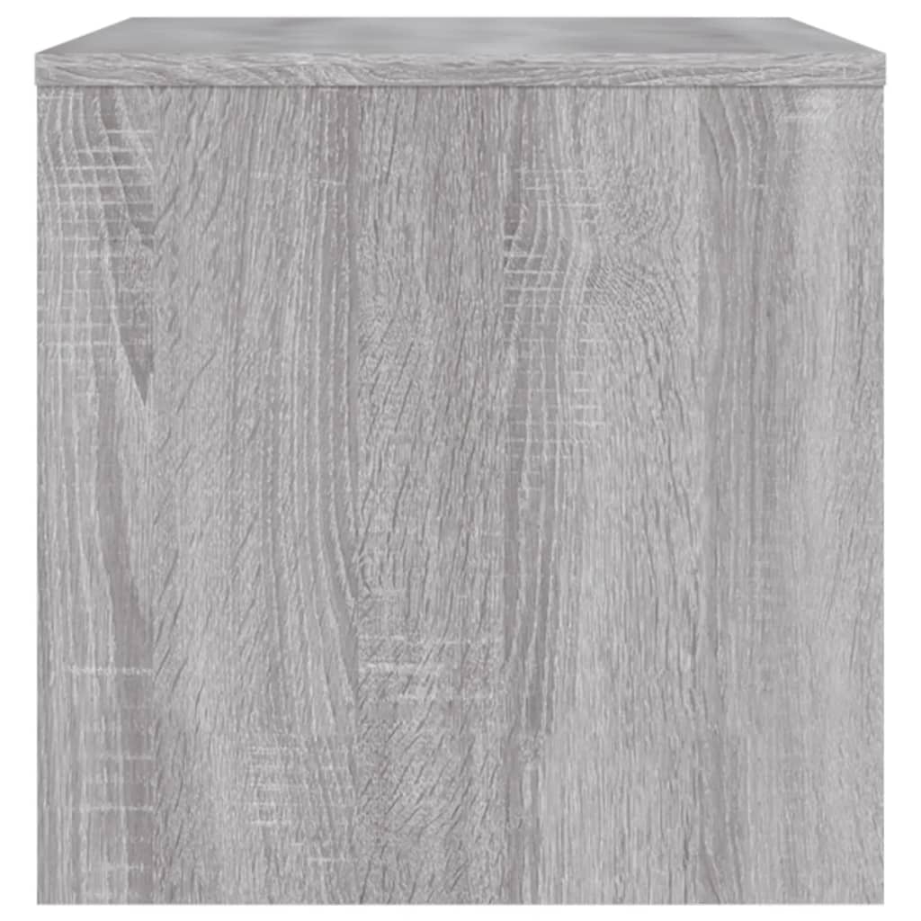 Comoda TV, gri sonoma, 80x40x40 cm, lemn prelucrat — imaginea 5