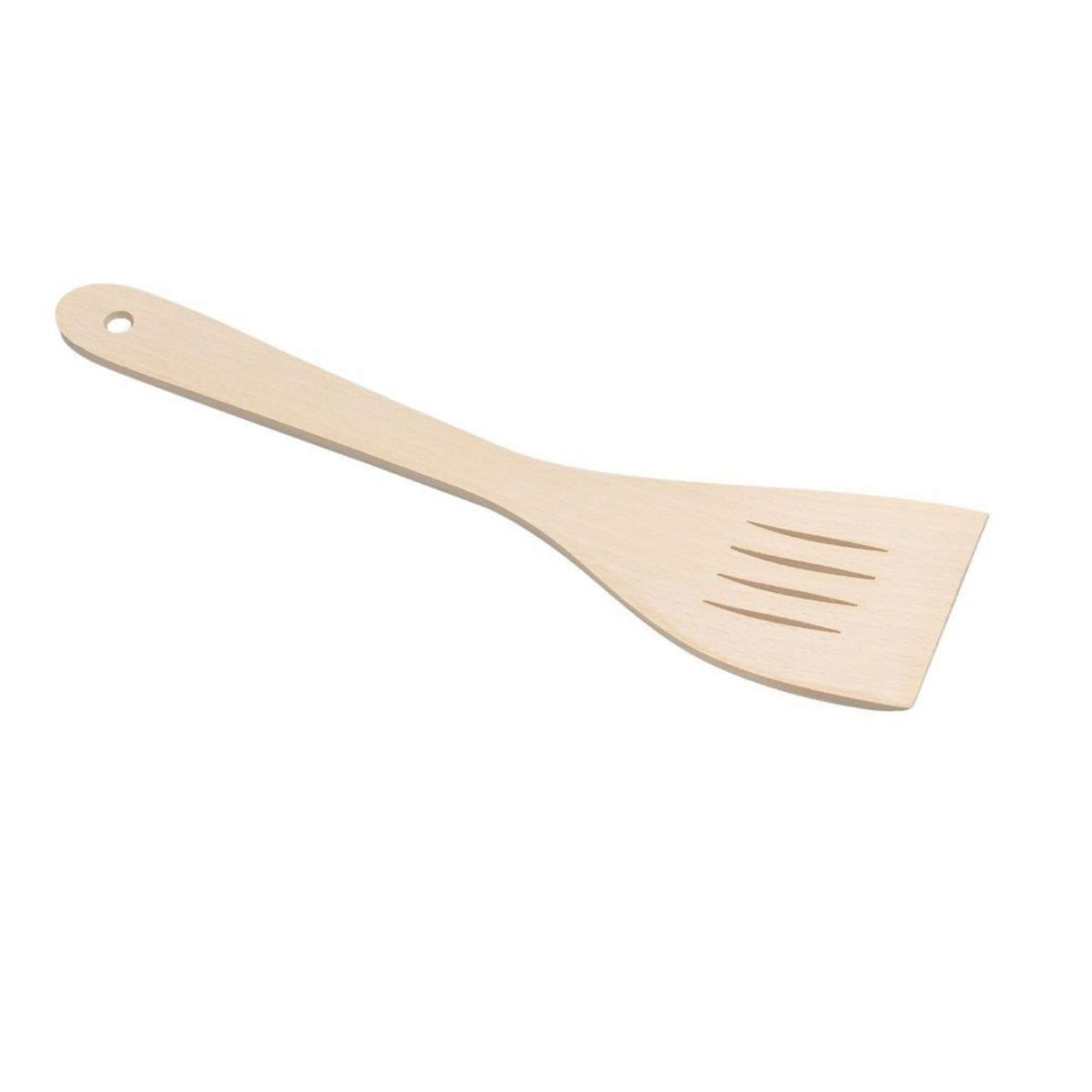 Spatula perforata din lemn 31cm, PRACTIC