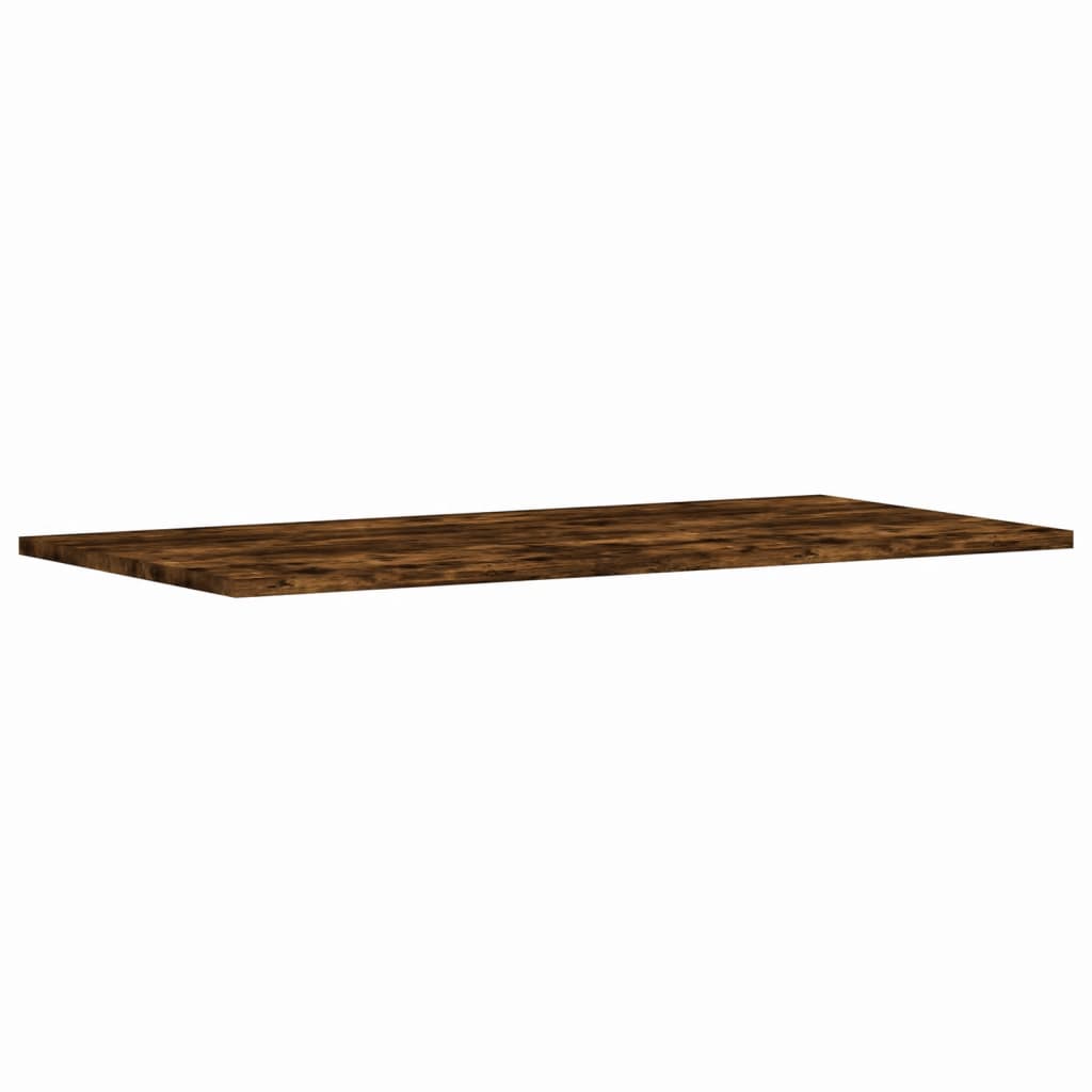 Rafturi perete 4 buc. stejar fumuriu 80x40x1,5 cm lemn compozit — imaginea 4