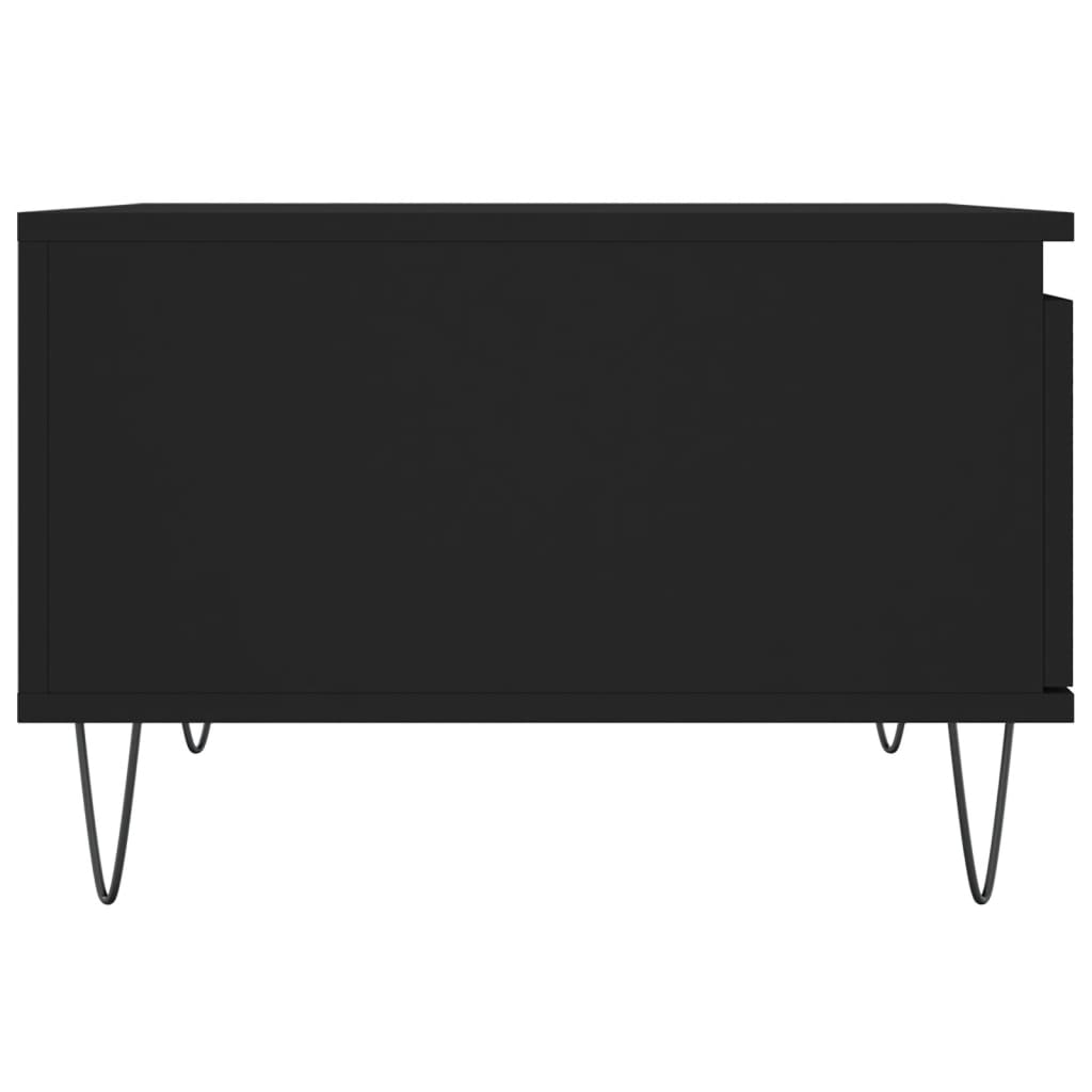Masuta de cafea, negru, 55x55x36,5 cm, lemn prelucrat — imaginea 7