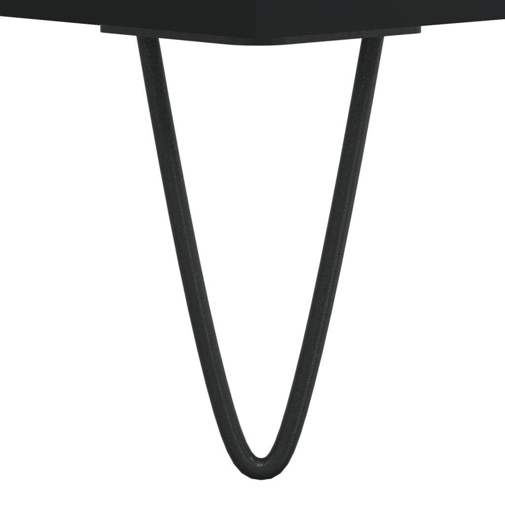 Masuta de cafea, negru, 55x55x36,5 cm, lemn prelucrat — imaginea 9