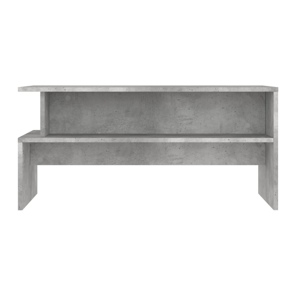 Masuta de cafea, gri beton, 90x55x42,5 cm, lemn prelucrat — imaginea 4