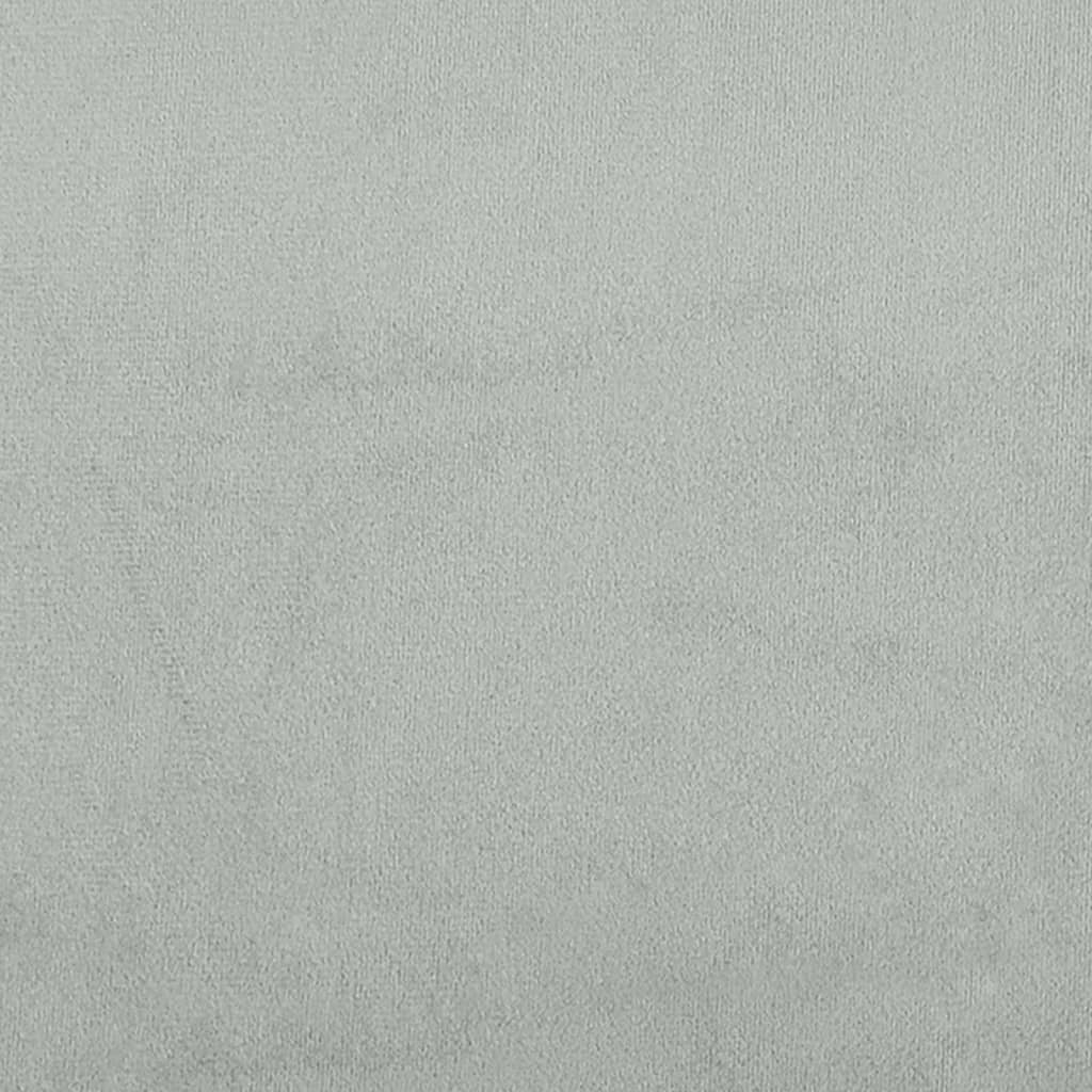 Fotoliu, gri deschis, 62x79x79 cm, catifea — imaginea 7