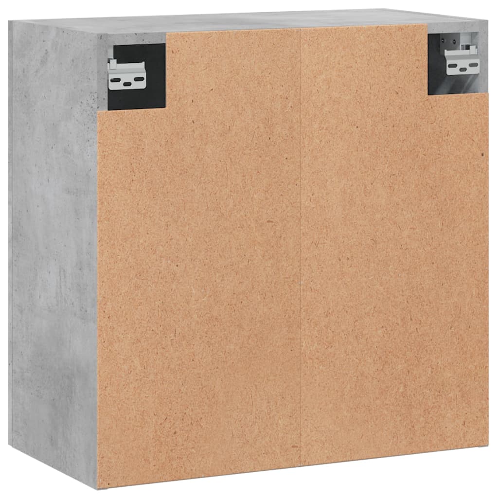 Dulap de perete, gri beton, 60x31x60 cm, lemn compozit — imaginea 8