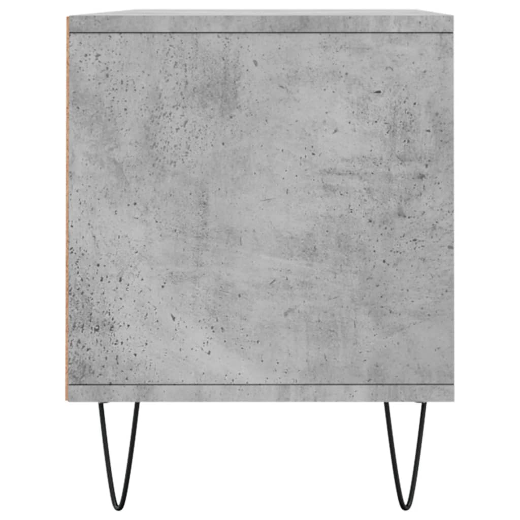 Comoda TV, gri beton, 100x34,5x44,5 cm, lemn prelucrat — imaginea 7