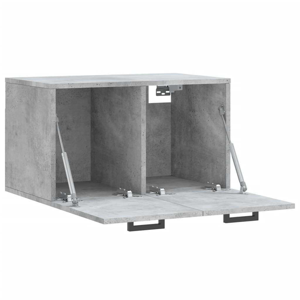 Dulap de perete, gri beton, 60x36,5x35 cm, lemn prelucrat — imaginea 6