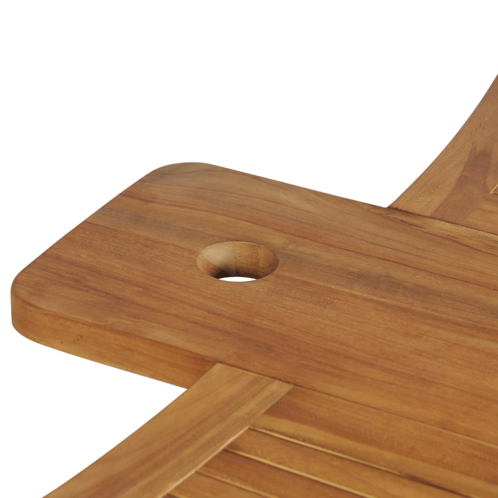Set de bar cu scaune pliabile, 3 piese, lemn masiv de tec — imaginea 12