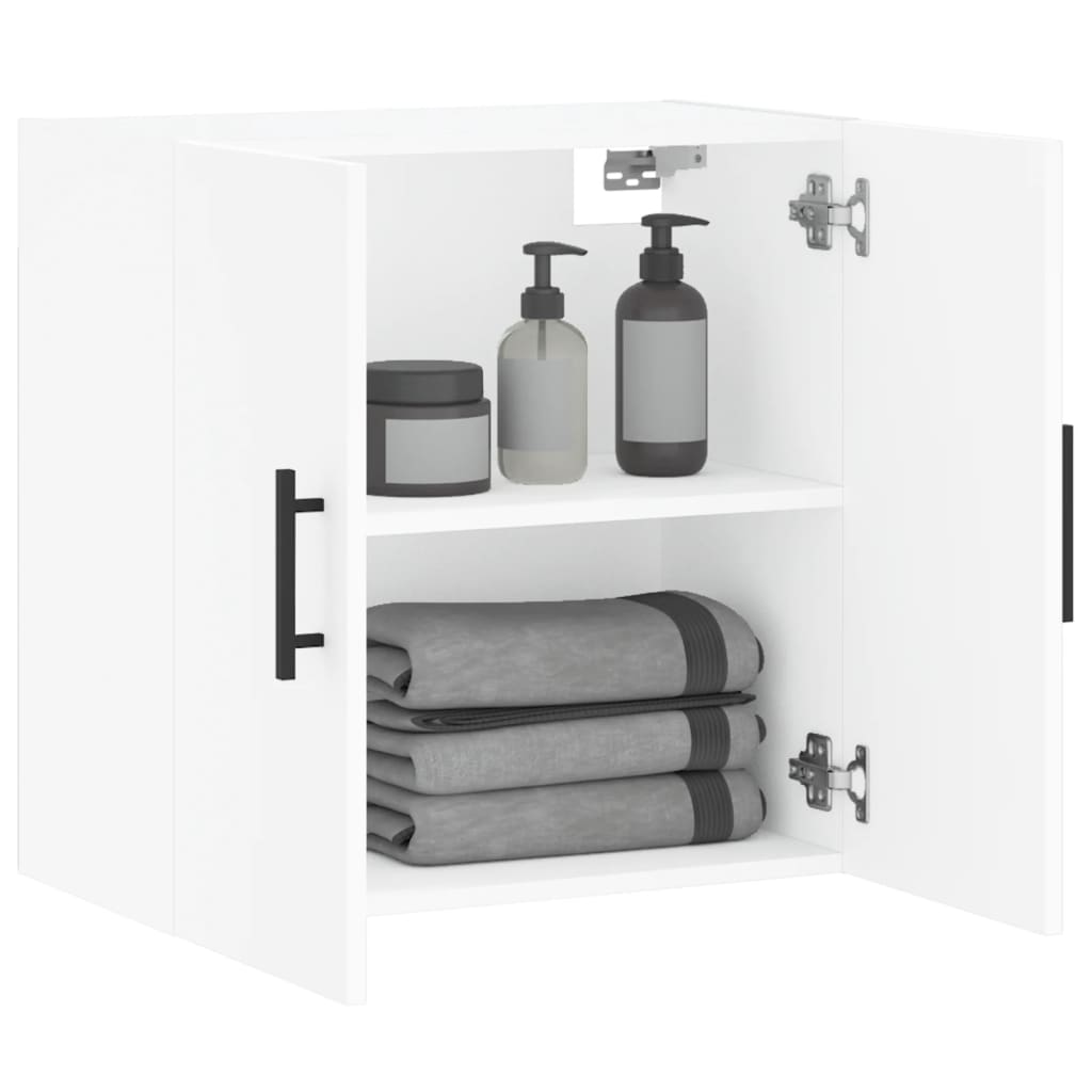 Dulap de perete, alb, 60x31x60 cm, lemn compozit — imaginea 4
