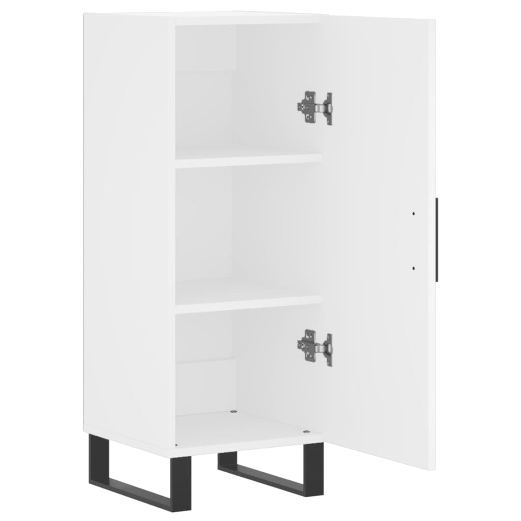 Servanta, alb, 34,5x34x90 cm, lemn compozit — imaginea 5