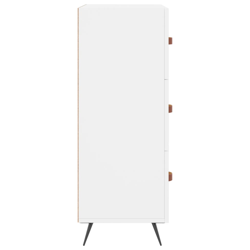 Comoda cu sertare, alb, 69,5x34x90 cm, lemn compozit — imaginea 7