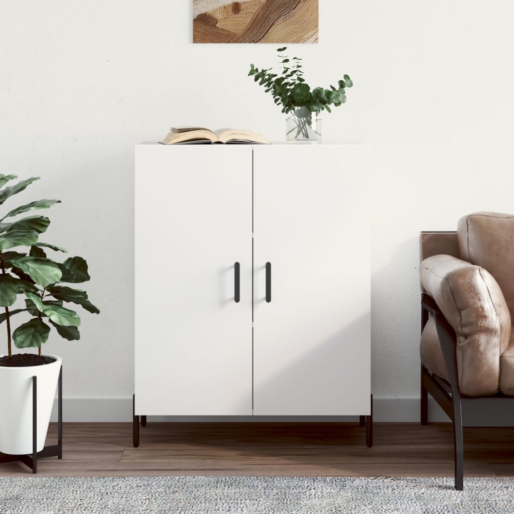 Servanta, alb, 69,5x34x90 cm, lemn compozit — imaginea 2