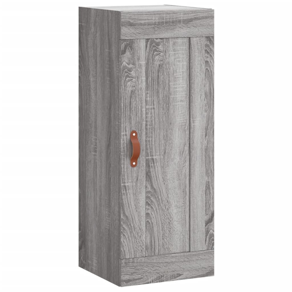 Dulap inalt, gri sonoma, 34,5x34x180 cm, lemn prelucrat — imaginea 8
