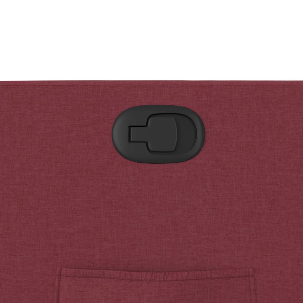 Fotoliu rabatabil, rosu vin, material textil — imaginea 9