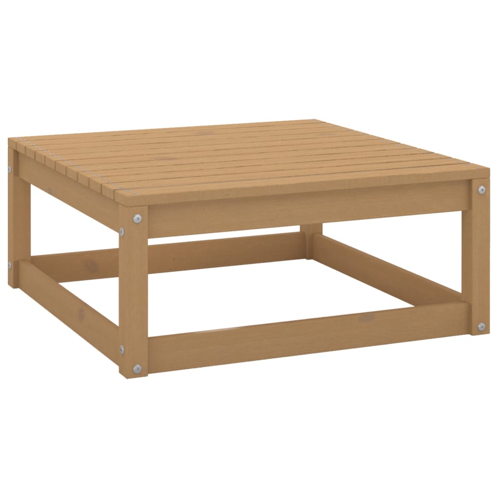 Set mobilier de gradina, 7 piese, maro miere, lemn masiv de pin — imaginea 8