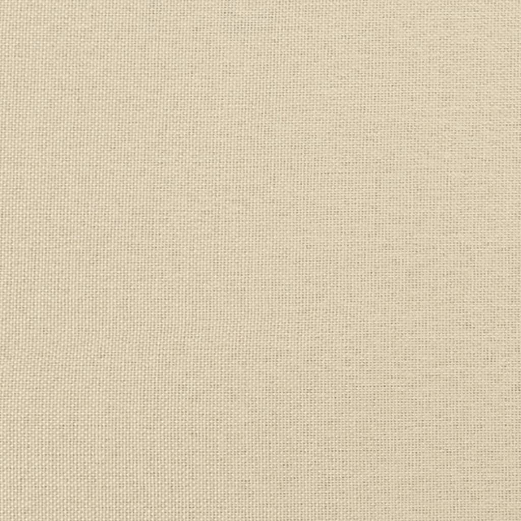 Canapea cu 2 locuri cu pernute, crem, 120 cm, textil — imaginea 7