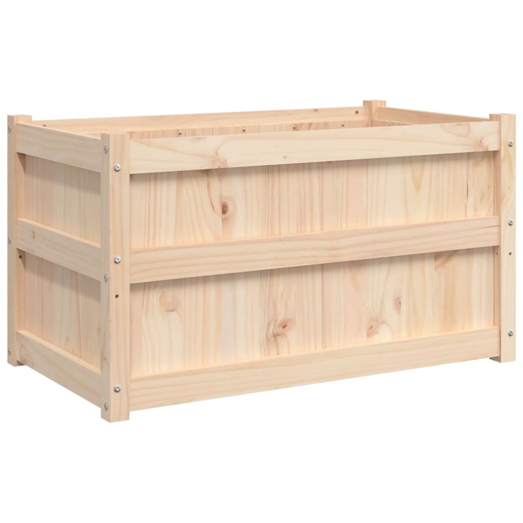 Jardiniere de gradina, 2 buc., lemn masiv de pin — imaginea 5