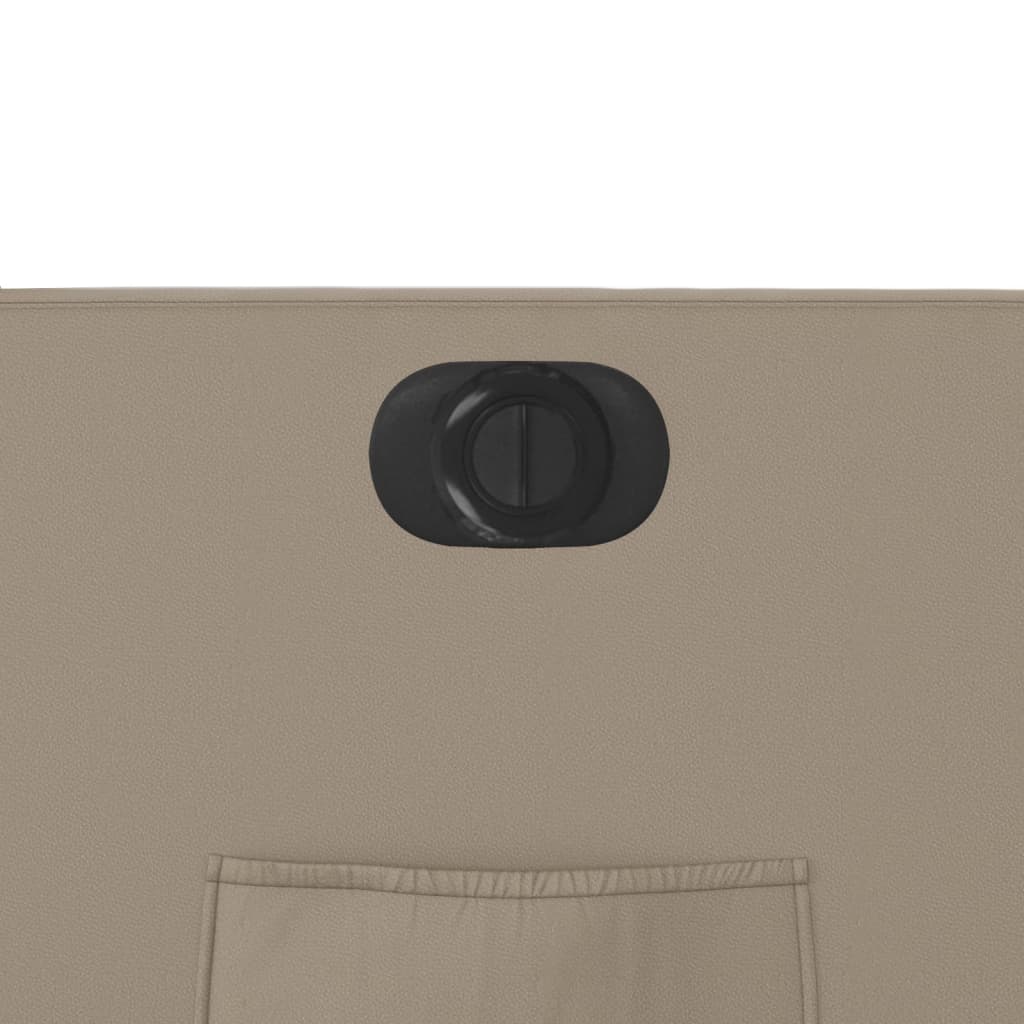 Fotoliu rabatabil electric, cappuccino, piele ecologica — imaginea 11