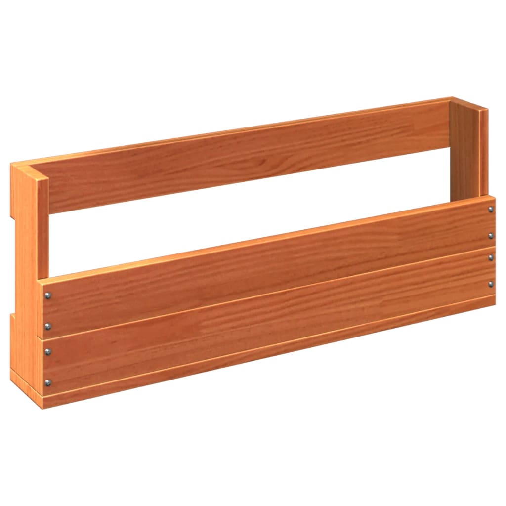 Pantofare de perete 2 buc. maro ceruit, lemn masiv pin, lăţime 59 cm — imaginea 5