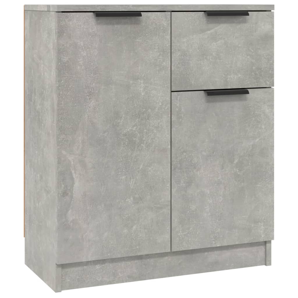 Servante, 2 piese, gri beton, 60x30x70 cm, lemn prelucrat — imaginea 6