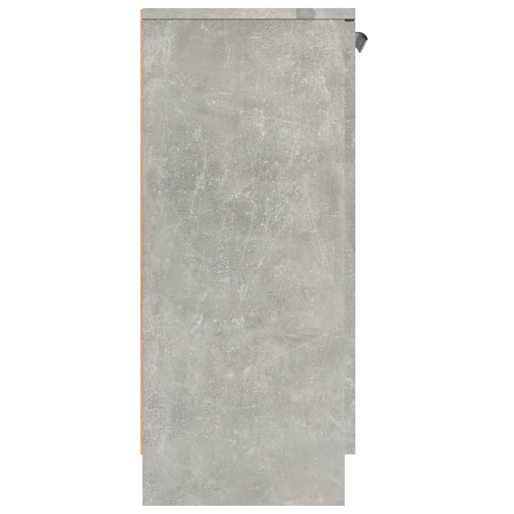 Servante, 2 piese, gri beton, 60x30x70 cm, lemn prelucrat — imaginea 9