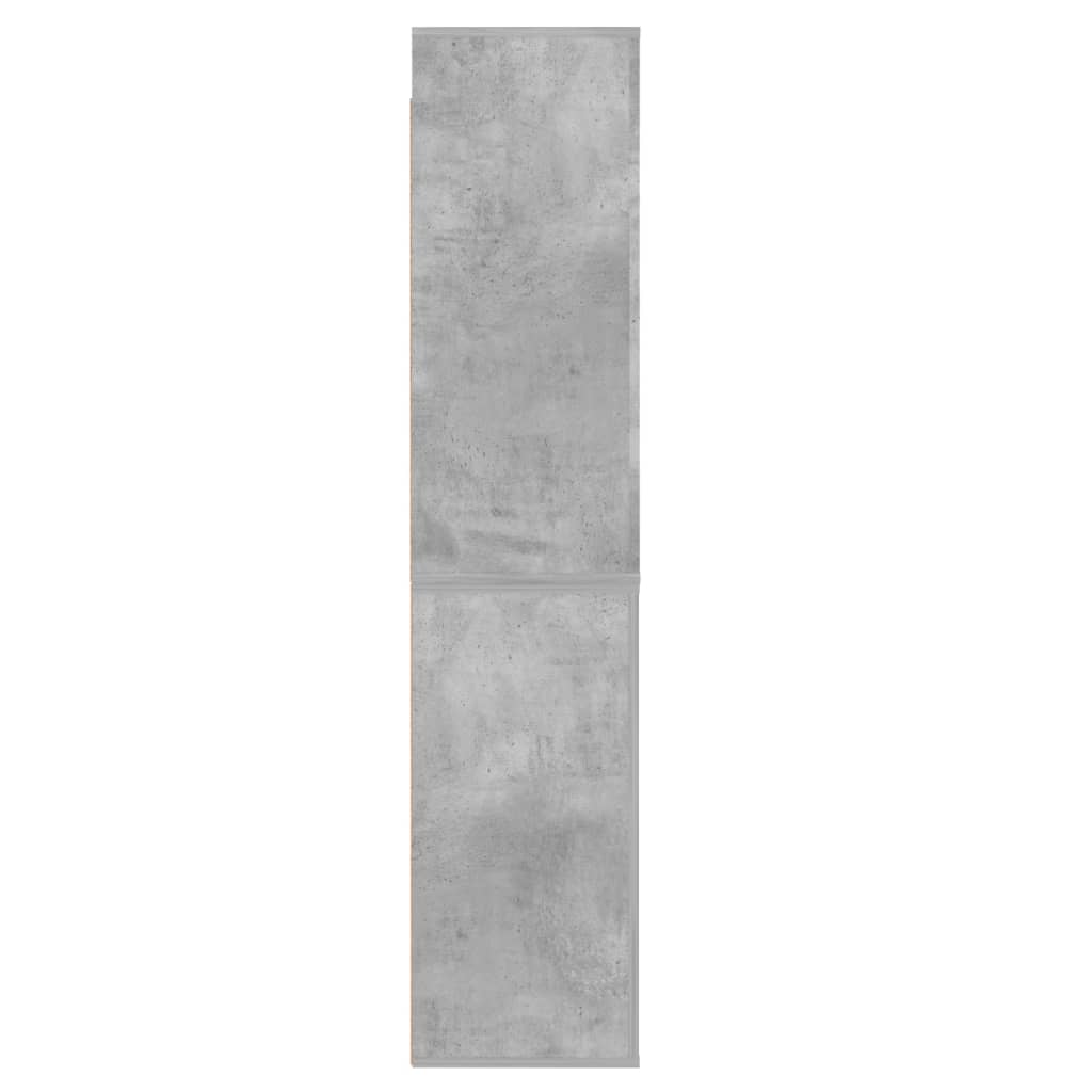Dulap inalt, gri beton, lemn compozit — imaginea 9
