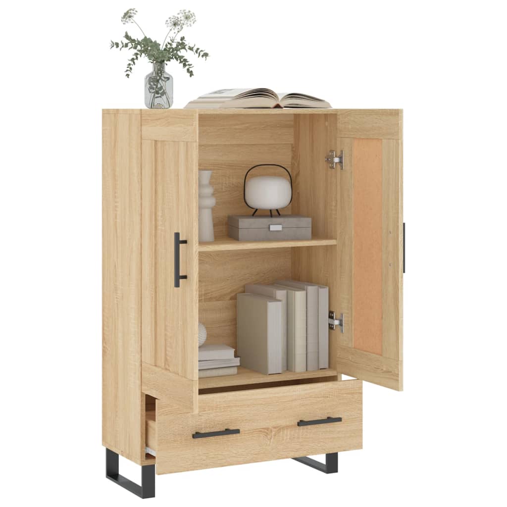 Dulap inalt, stejar Sonoma, 69,5x31x115 cm, lemn prelucrat — imaginea 4