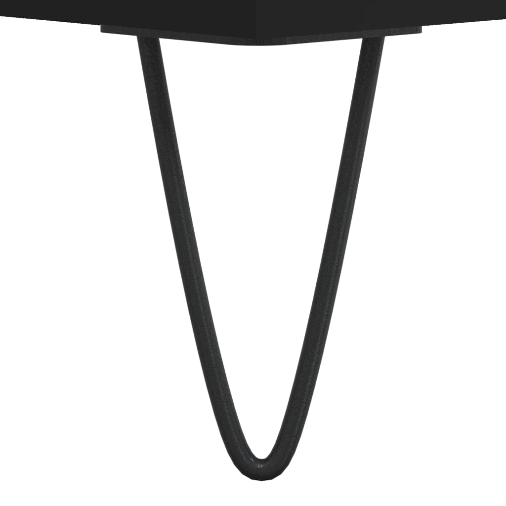 Servanta, negru, 40x35x70 cm, lemn prelucrat — imaginea 9