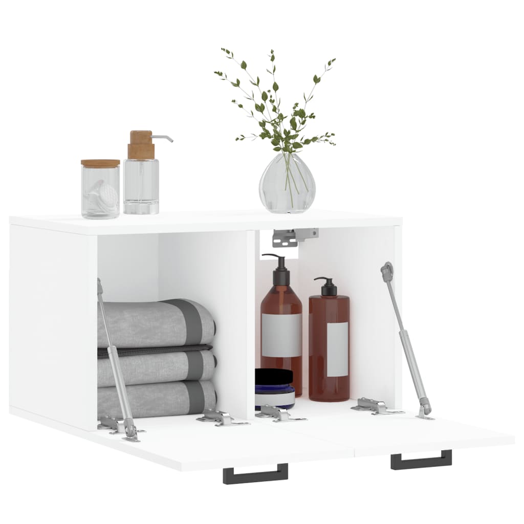 Dulap de perete, alb, 60x36,5x35 cm, lemn prelucrat — imaginea 4