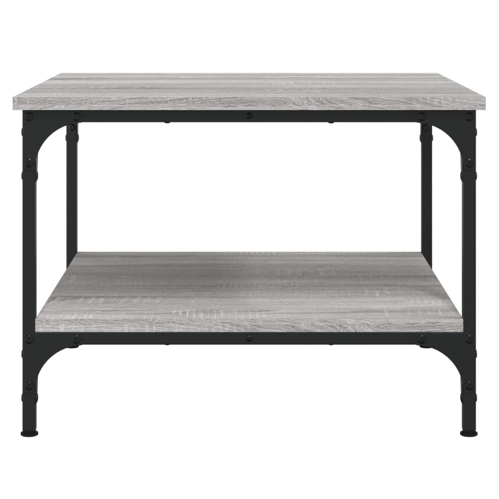Masuta de cafea, gri sonoma, 55x55x40 cm, lemn prelucrat — imaginea 4