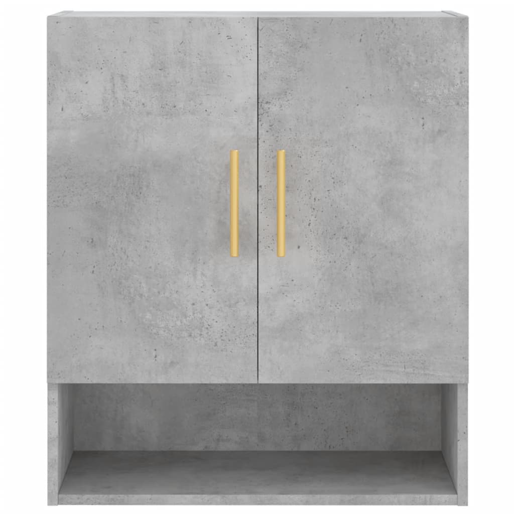 Dulap de perete, gri beton, 60x31x70 cm, lemn compozit — imaginea 5
