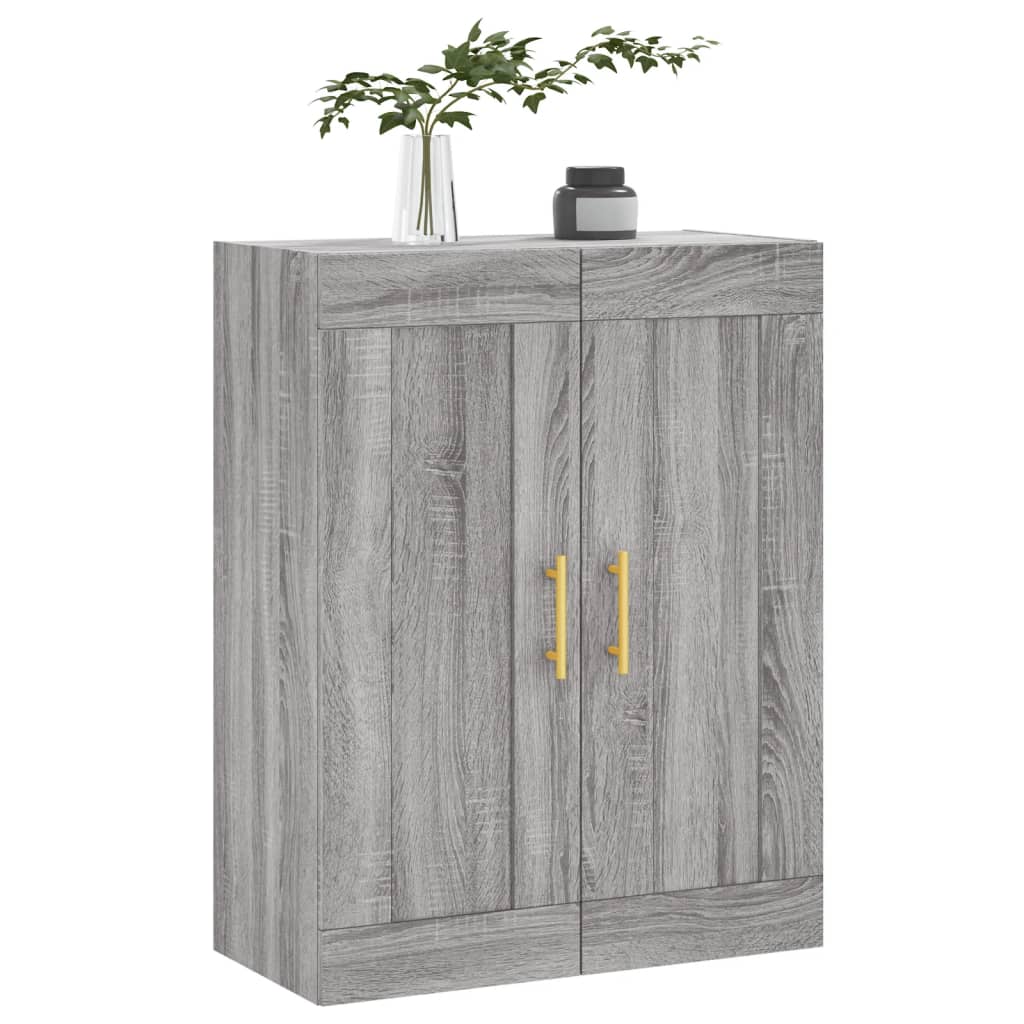 Dulap pe perete, sonoma gri, 69,5x34x90 cm, lemn prelucrat — imaginea 4