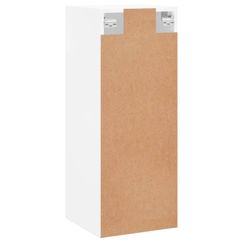 Dulap montat pe perete, alb, 34,5x34x90 cm — imaginea 9