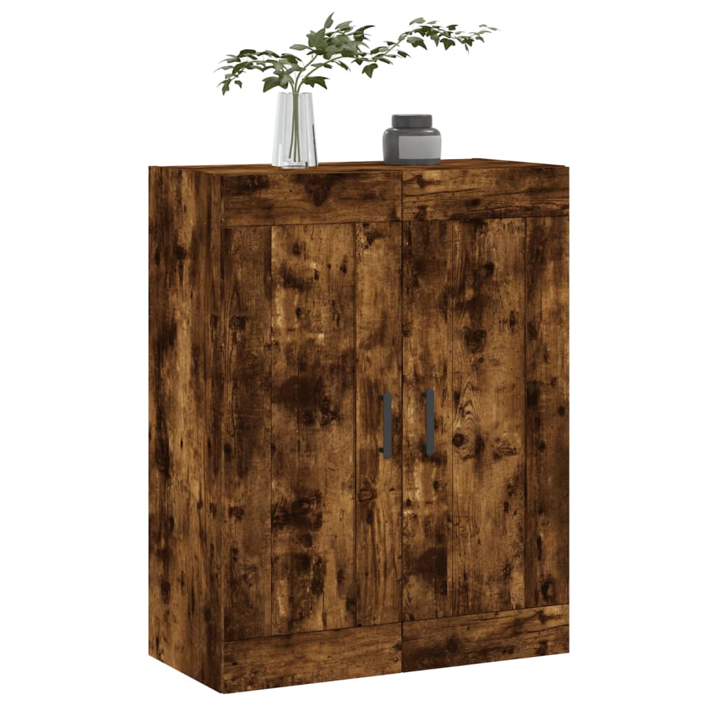 Dulap pe perete, stejar afumat, 69,5x34x90 cm, lemn prelucrat — imaginea 4