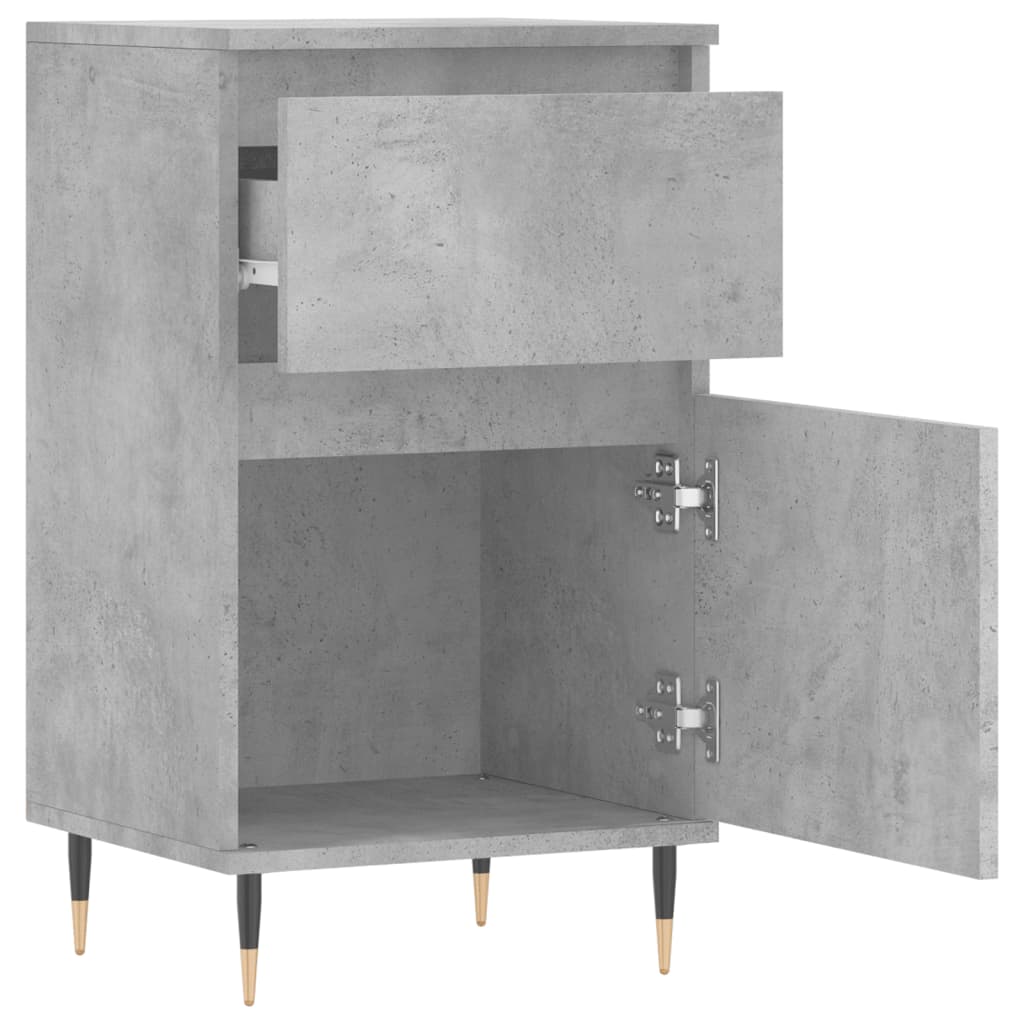 Servanta, gri beton, 40x35x70 cm, lemn prelucrat — imaginea 6