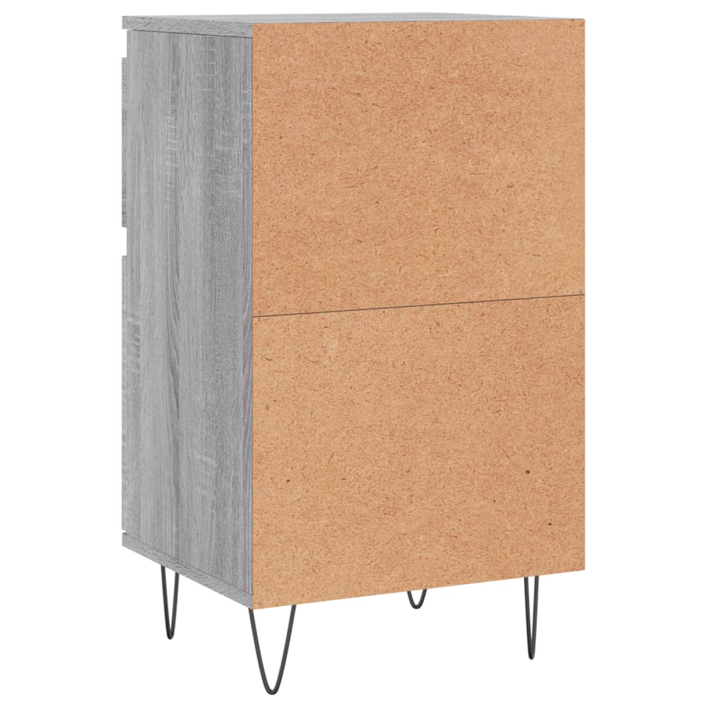 Servante, 2 buc., gri sonoma, 40x35x70 cm, lemn prelucrat — imaginea 9