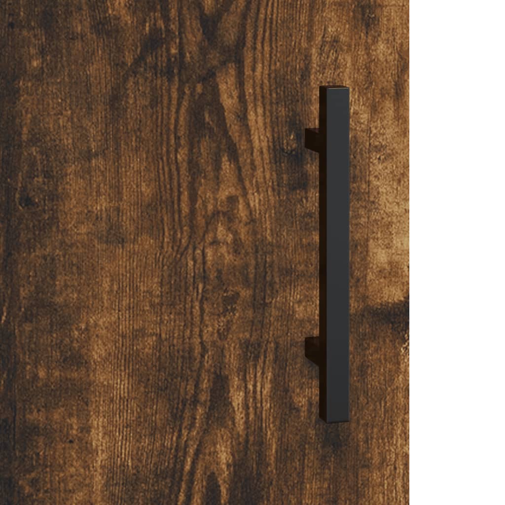 Dulap de perete, stejar fumuriu, 60x31x60 cm, lemn compozit — imaginea 9