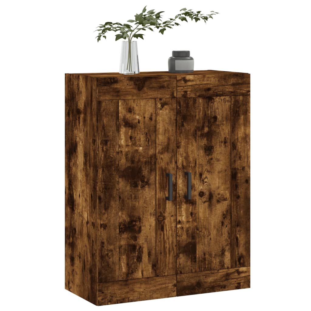 Dulap pe perete, stejar afumat, 69,5x34x90 cm, lemn prelucrat — imaginea 4