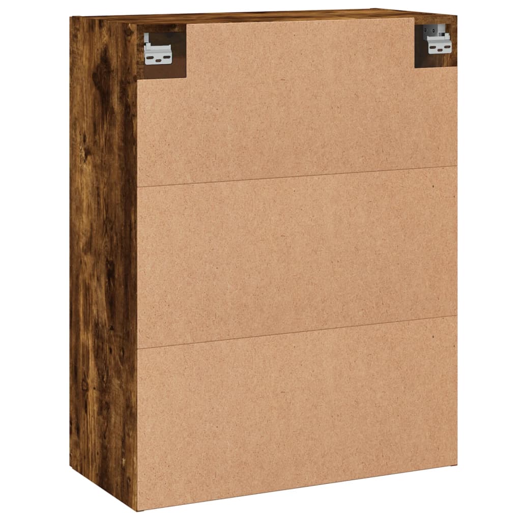 Dulap pe perete, stejar afumat, 69,5x34x90 cm, lemn prelucrat — imaginea 9