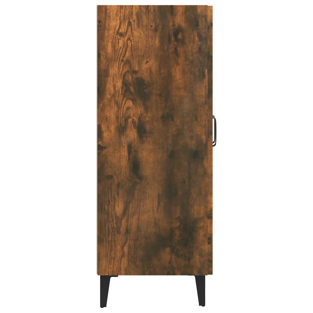 Servanta, stejar fumuriu, 69,5x34x90 cm, lemn compozit — imaginea 8