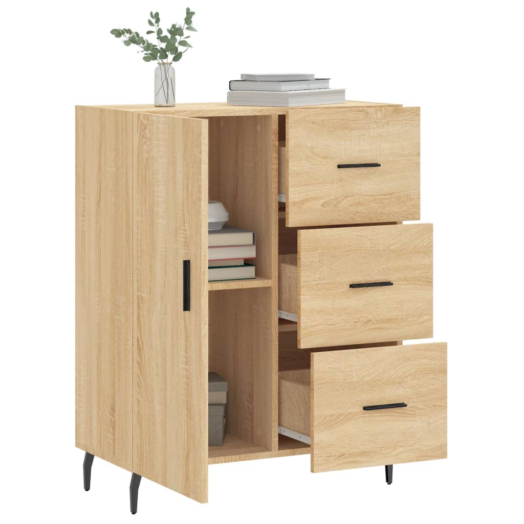 Servanta, stejar sonoma, 69,5x34x90 cm, lemn compozit — imaginea 4