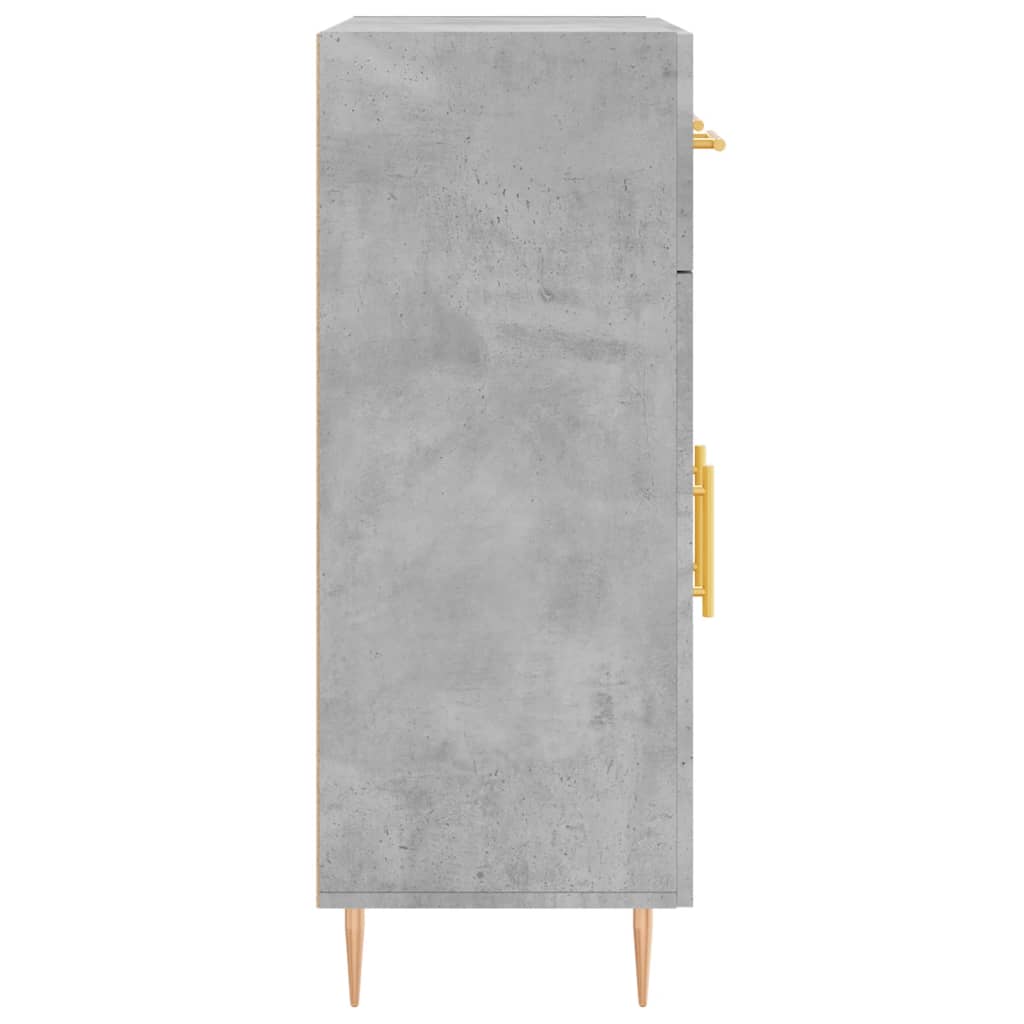 Servanta, gri beton, 69,5x34x90 cm, lemn compozit — imaginea 7