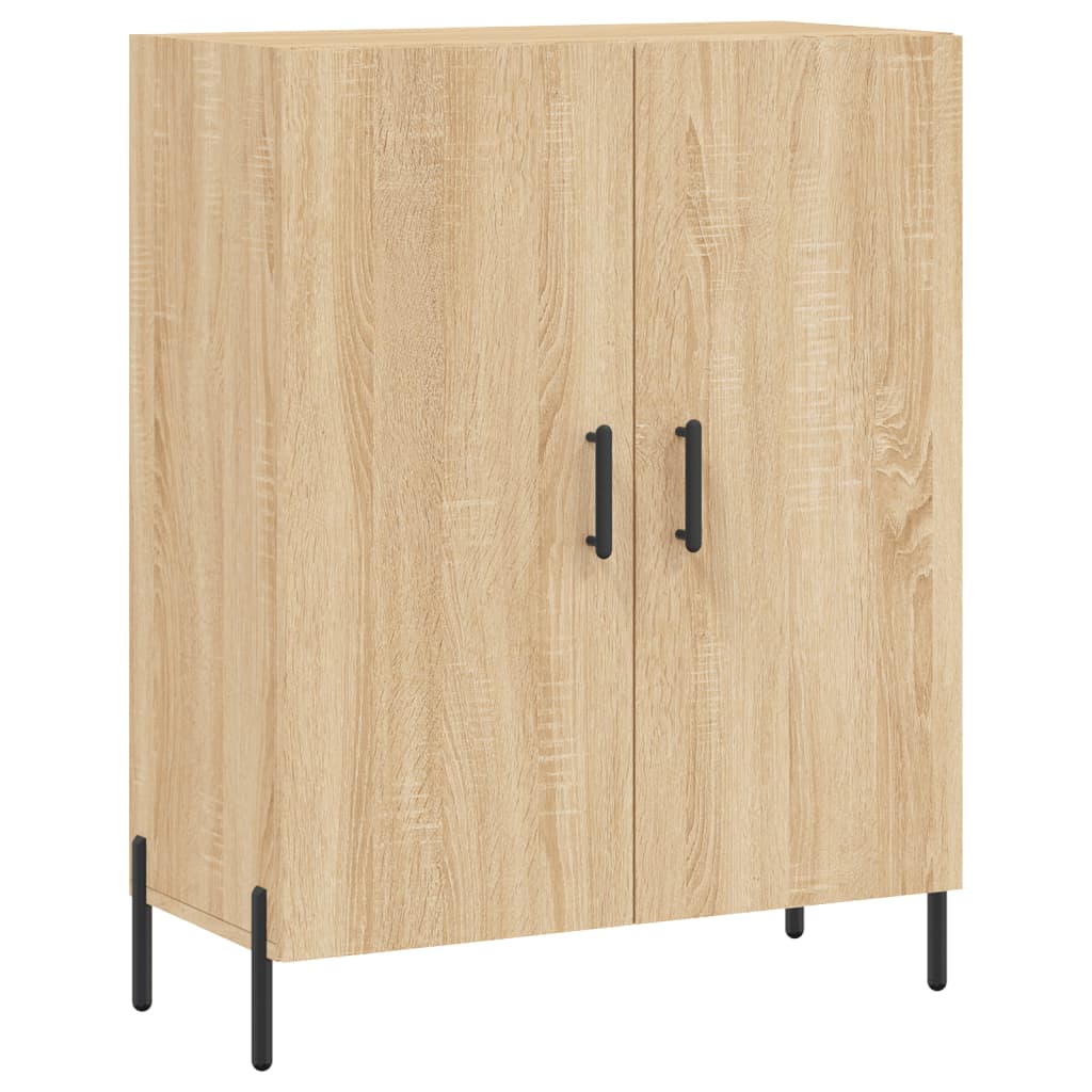 Dulap inalt, stejar sonoma, 69,5x34x180 cm, lemn compozit — imaginea 7